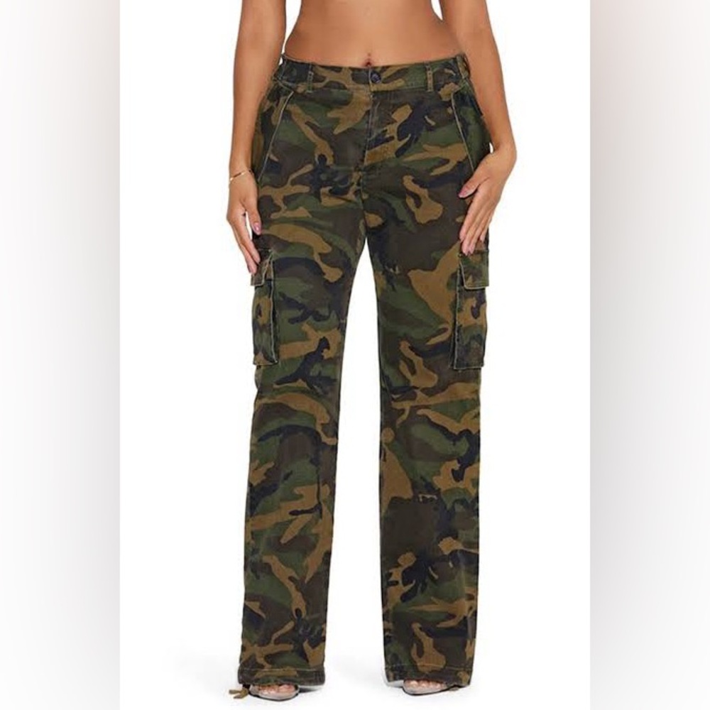 Naked Wardrobe Camouflage Cargo Pants